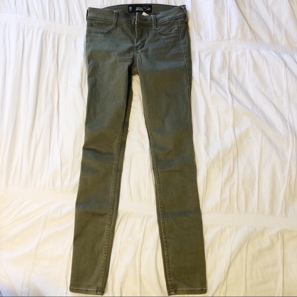 Abercrombie and Fitch hunter green skinny jeans 00